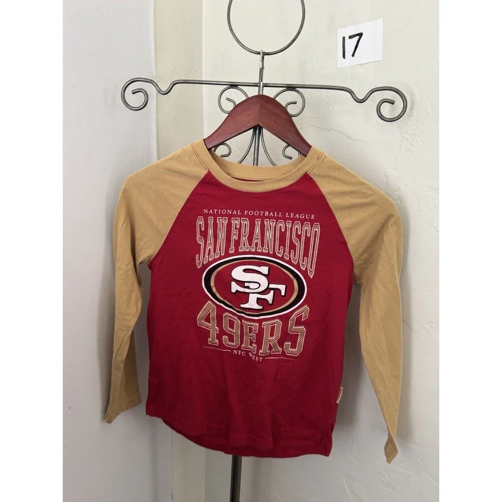 San Francisco 49ers Youth Long Sleeve Shirt Size 10 12 NFL Team Apparel